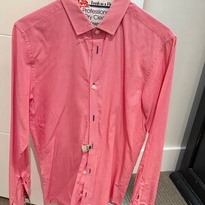 H&M Men's Vibrant Pink Dress Shirt